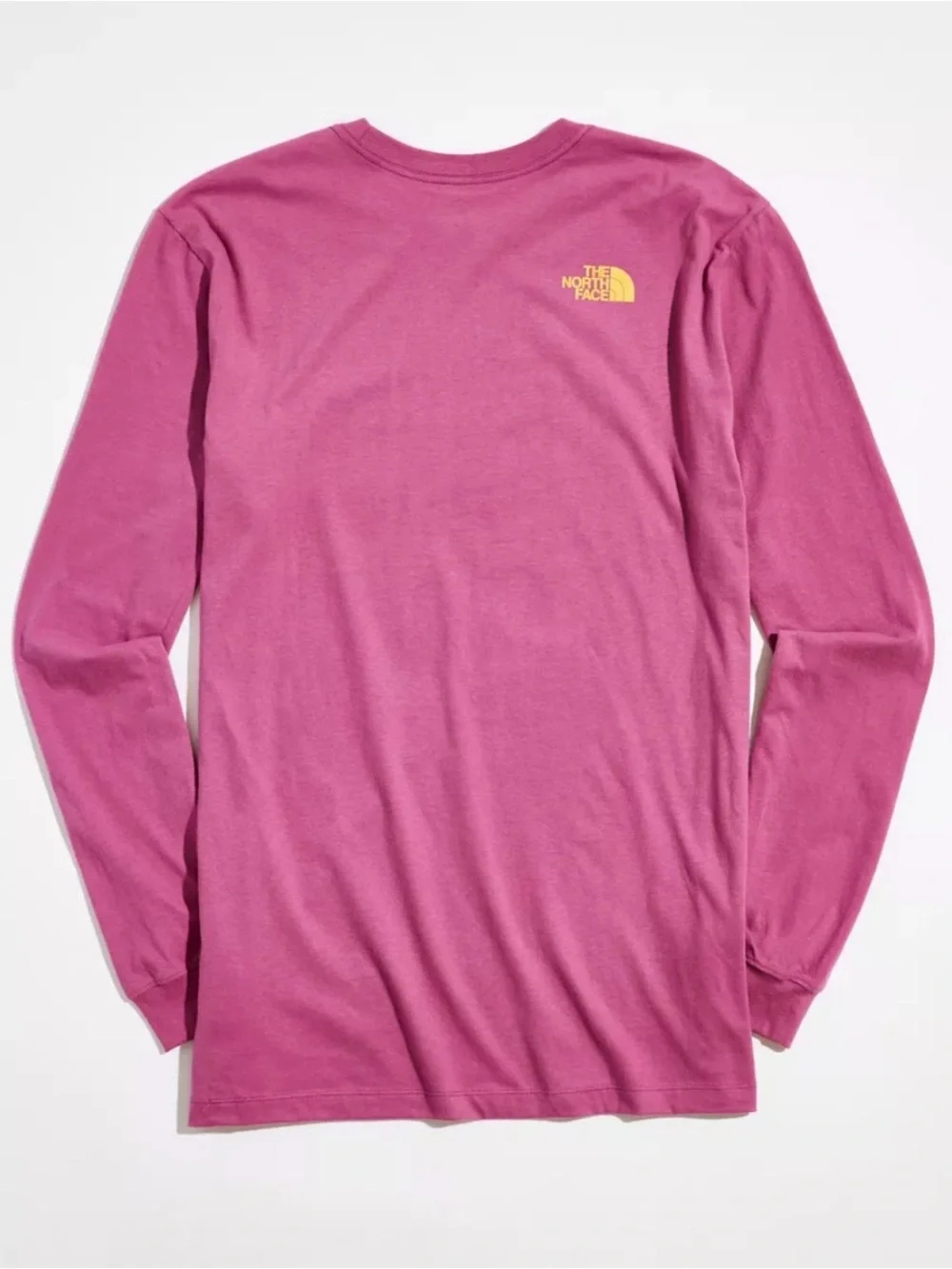 The North Face Magenta Tree Logo Graphic Long Sleeve Unisex Cotton Tee Shirt